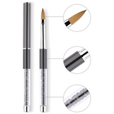 Aneway® Pro Nail Tip™ Acrylic + UV/LED Gel Nail Brush W/CAP - Size #8