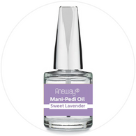 Mani + Pedi™ CUTICLE OIL  - infused with *Sweet Lavender (EO) - 1/3 FL. OZ.  (Full-Size) Glass Bottle (Brush-On) - Never Sticky or Greasy!