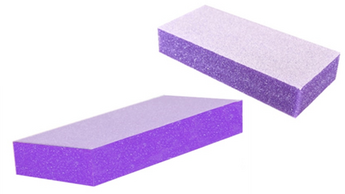 Aneway® SKINNY DIP™ + AcryLac® GLAZE & SPRAY™ PREMIUM 2-WAY PURPLE SPONGE NAIL FILE BLOCK BUFFER