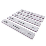 Zebra (X-LARGE) 80/80 "Aggressive" Grit Cushioned Pro Nail Files | Wash-able & Disinfect-able
