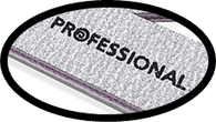 Zebra (X-LARGE) 100/180 Grit Cushioned Pro Nail File - Wash-able & Disinfect-able