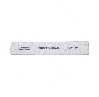 Zebra (X-LARGE) 100/180 Grit Cushioned Pro Nail File - Wash-able & Disinfect-able