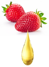 Mani + Pedi™ CUTICLE OIL - infused with *Delicious Strawberry (EO) - 1/3 FL. OZ.  (Full-Size) Glass Bottle (Brush-On) - Never Sticky or Greasy!