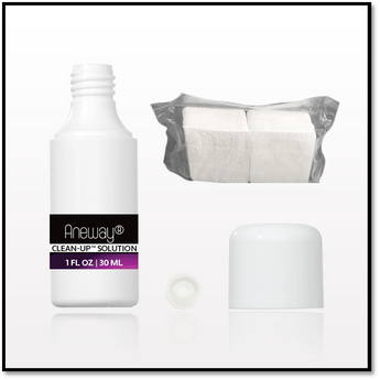 Aneway® Clean-Up™ Pro Nail Antiseptic Solution + Lint Free Nail Wipes - Trial Size