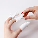 Gel Nail Polish Removal Clips | 10 CT. "WHITE" w/Storage Case + BONUS: 100 CT. BOX SOAK-OFF NAIL PADS