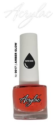 Water Based Nail Polish Shade #017 | AMBER GLOW | Acrylac® Water Born™ | Hybrid Acrylic + Gel Nail System | Starter Set