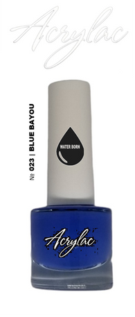 Water Based Nail Polish Shade #023 | BLUE BAYOU | Acrylac® Water Born™ | Hybrid Acrylic + Gel Nail System | Starter Set