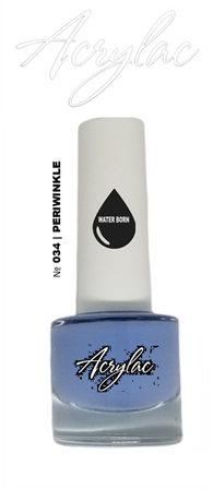Acrylac® Water Born™ Nail Polish + Gel Nail System | Shade #034 | PERIWINKLE