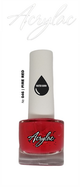 Water Based Nail Polish System | Shade #046 | FIRE RED | Starter Set