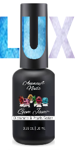 Aneway® Gem Jam™ | NEW! ONE-STEP NO-WIPE FORMULA | PROFESSIONAL UV/LED SOLID COLOR NAIL GEL | LUX DIAMONDS & PEARLS | 3-COLOR BOX SET | BLUE SERIES #1, #2, #3