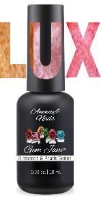 Aneway® Gem Jam™ | PROFESSIONAL UV/LED SOLID COLOR NAIL GEL | LUX DIAMONDS & PEARLS | NO-BASE, NO-TOP, NO-WIPE (CLEANSING) PAINT-ON NAIL GEL IN A BOTTLE, DIAMOND SHINE! | 3-COLOR BOX SET | RED SERIES #4, #5, #6