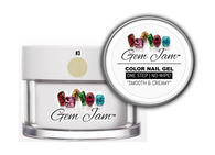 Aneway® Gem Jam™ | No-Wipe, One Step Gel Nail Color | #3 | IVORY | 1/2 oz. Jar + *Free Bonus(s)