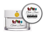 Aneway® Gem Jam™ | No-Wipe, One Step 3-IN-1 Gel Nail Color | #1 | HELLO YELLOW | 1/2 oz. Jar + *Free Bonus(s)
