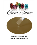 Aneway® Gem Jam™ No-Wipe Builder Nail Gel | ONE STEP, UV/LED GEL NAIL COLOR |  "SMOOTH & CREAMY" | #2 MILK CHOCOLATE | Solid Nail Color Collection | 1/2 oz.