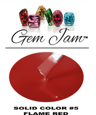 Aneway® Gem Jam™ | PROFESSIONAL COLOR NAIL GEL | 100% OPAQUE FLAME RED #5 | NO-BASE, NO-TOP, NO-WIPE 