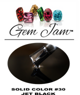 Aneway® Gem Jam™ Nail Gel | ONE STEP NO-WIPE UV/LED GEL NAIL POLISH | #30 | JET BLACK 1/2 OZ.