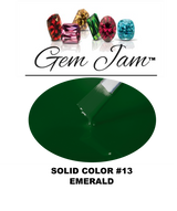 Aneway® Gem Jam™ No-Wipe Builder Nail Gel | ONE STEP, UV/LED GEL NAIL COLOR |  "SMOOTH & CREAMY" | #13 EMERALD | Solid Nail Color Collection | 1/2 oz.