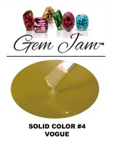 Aneway® Gem Jam™ | PROFESSIONAL COLOR NAIL GEL | 100% OPAQUE VOGUE #4 | NO-BASE, NO-TOP, NO-WIPE "SOLID COLOR" PAINT-ON NAIL GEL IN A BOTTLE, DIAMOND SHINE!