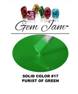 Aneway® Gem Jam™ No-Wipe Builder Nail Gel | ONE STEP, UV/LED GEL NAIL COLOR |  "SMOOTH & CREAMY" | #17 PURIST OF GREEN | Solid Nail Color Collection | 1/2 oz.