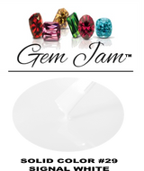 Aneway® Gem Jam™ Nail Gel | ONE STEP NO-WIPE UV/LED GEL NAIL POLISH | #29 | SIGNAL WHITE 1/2 OZ.