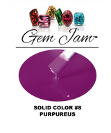 Aneway® Gem Jam™ No-Wipe Builder Nail Gel | ONE STEP, UV/LED GEL NAIL COLOR |  "SMOOTH & CREAMY" | #8 PURPUREOUS | Solid Nail Color Collection | 1/2 oz.