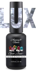 Aneway® Gem Jam™ | PROFESSIONAL COLOR UV/LED NAIL GEL | LUX DIAMONDS & PEARLS SERIES | NO-BASE, NO-TOP, NO-WIPE "SOLID COLOR" PAINT-ON NAIL GEL IN A BOTTLE, DIAMOND SHINE! | 24 COLORS