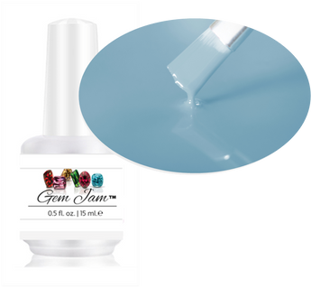 Aneway® Gem Jam™ Nail Gel | ONE STEP NO-WIPE UV/LED GEL NAIL POLISH | #12 | SOMETHING BORROWED BLUE 1/2 OZ.