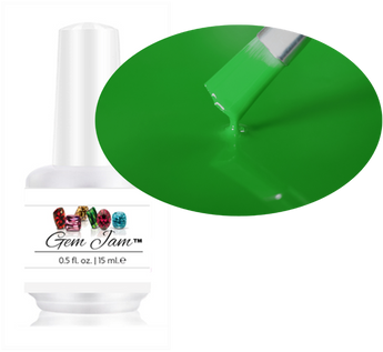 Aneway® Gem Jam™ Nail Gel | ONE STEP NO-WIPE UV/LED GEL NAIL POLISH | #17 | PURIST OF GREEN 1/2 OZ.