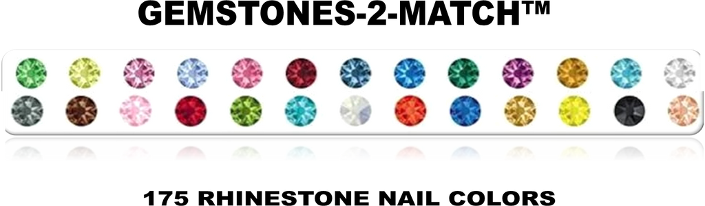 CRYSTAL ROUND FACETED FLATBACK RHINESTONES | GEMSTONES-2-MATCH™ | 175 ...