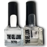 The Gel Look™ | 3-D Gel-Like Nail Polish Set | #51  FRENCH WHITEST/WHITE + Top Coat  | The Function of UV/LED Nail Gel!