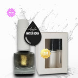 Water Based Nail Polish | Shade #052 | GOLD RUSH/BLACK GOLD | Acrylac® Water Born™ Nail Color System | Starter Set