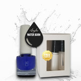 Water Based Nail Polish System | Shade #033 | RHYTHM 'N BLUE | Starter Set