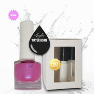 Water Based Nail Polish | Shade #055 | PLUM FAIRY | Acrylac® Water Born™ Nail Color System | Starter Set