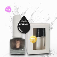 Water Based Nail Polish | Shade #061 | ESPRESSO IN A FLASH | Acrylac® Water Born™ Nail Color System | Starter Set
