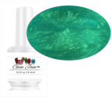 Aneway® Gem Jam™ No-Wipe Gel Nail Polish | ONE STEP UV/LED GEL NAIL COLOR |#61 EMERALDS IN THE SNOW | 1/2 OZ. BOTTLE