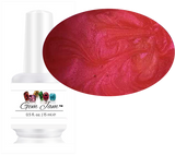 Aneway® Gem Jam™ | PROFESSIONAL COLOR NAIL GEL | 100% OPAQUE RASPBERRY RED | NO-BASE, NO-TOP, NO-WIPE "SOLID COLOR" PAINT-ON NAIL GEL IN A BOTTLE, DIAMOND SHINE!