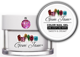 Aneway® Gem Jam™ No-Wipe Builder Nail Gel | ONE STEP, UV/LED GEL NAIL COLOR |  "SMOOTH & CREAMY" | #14 | HOLO Sequin + Glitter Nail Color Collection