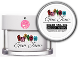 Aneway® Gem Jam™ No-Wipe Builder Nail Gel | ONE STEP, UV/LED GEL NAIL COLOR |  "SMOOTH & CREAMY" | #15 | HOLO Sequin + Glitter Nail Color Collection