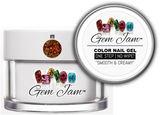 Aneway® Gem Jam™ No-Wipe Builder Nail Gel | ONE STEP, UV/LED GEL NAIL COLOR |  "SMOOTH & CREAMY" | #19 | HOLO Sequin + Glitter Nail Color Collection