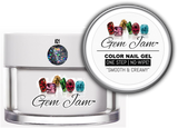 Aneway® Gem Jam™ No-Wipe Builder Nail Gel | ONE STEP, UV/LED GEL NAIL COLOR |  "SMOOTH & CREAMY" | #21 | HOLO Sequin + Glitter Nail Color Collection