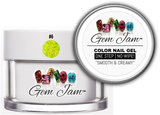 Aneway® Gem Jam™ No-Wipe Builder Nail Gel | ONE STEP, UV/LED GEL NAIL COLOR |  "SMOOTH & CREAMY" | #6 | Sequin + Glitter Nail Color Collection