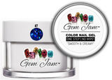 Aneway® Gem Jam™ No-Wipe Builder Nail Gel | ONE STEP, UV/LED GEL NAIL COLOR |  "SMOOTH & CREAMY" | #7 | HOLO Sequin + Glitter Nail Color Collection