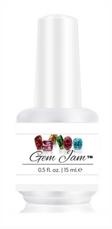 Aneway® Gem Jam™ | COLOR NAIL GEL | GEMSTONE JELLIES-2-MATCH WITH GLITTER | ROUND FACETED FLATBACK