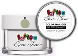Aneway® Gem Jam™ No-Wipe Builder Nail Gel | ONE STEP, UV/LED GEL NAIL COLOR |  "SMOOTH & CREAMY" | #19 OLIVE YOU | Solid Nail Color Collection | 1/2 oz.