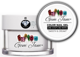 Aneway® Gem Jam™ | No-Wipe, One Step, 3-IN-1 Builder Nail Gel | #35 | DIAMOND SHINE CLEAR | 1/2 oz. Jar + *Free Bonus(s)