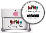 Aneway® Gem Jam™ No-Wipe Builder Nail Gel | NO-WIPE, ONE STEP, UV/LED GEL NAIL COLOR |  "SMOOTH & CREAMY" | #40 SUKURA PINK | Diamond & Pearl™ Nail Color Collection | 1/2 oz.