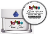 Aneway® Gem Jam™ No-Wipe Builder Nail Gel | ONE STEP, UV/LED GEL NAIL COLOR |  "SMOOTH & CREAMY" | #45 PALE BLUE | Diamond & Pearl™ Nail Color Collection | 1/2 oz.