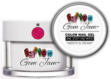 Aneway® Gem Jam™ No-Wipe Builder Nail Gel | ONE STEP, UV/LED GEL NAIL COLOR |  "SMOOTH & CREAMY" | #48 CRANBERRY | Diamond & Pearl™ Nail Color Collection | 1/2 oz.