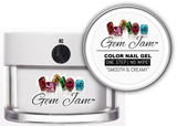 Aneway® Gem Jam™ No-Wipe Builder Nail Gel | ONE STEP UV/LED BUILDER GEL NAIL COLOR |  "SMOOTH & CREAMY" | #62 BLACK PEARL | Diamond & Pearl™ Nail Color Collection | 1/2 oz.