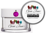 Aneway® Gem Jam™ No-Wipe Builder Nail Gel | ONE STEP, UV/LED GEL NAIL COLOR |  "SMOOTH & CREAMY" | #63 FUSHIA PINK | Diamond & Pearl™ Nail Color Collection | 1/2 oz.